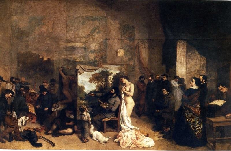 Họa thất tranh Gustave Courbet